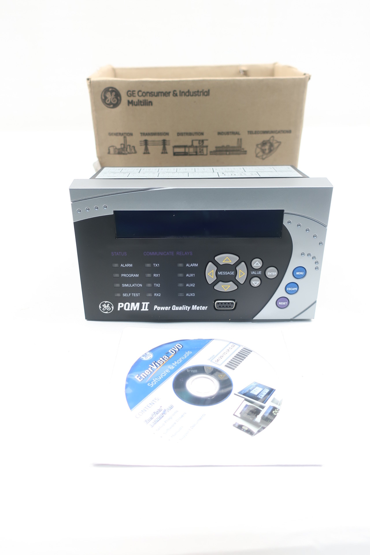 Ge PQMII-T20-C-A Pqm Ii Power Quality Meter 70-265v-ac 20va