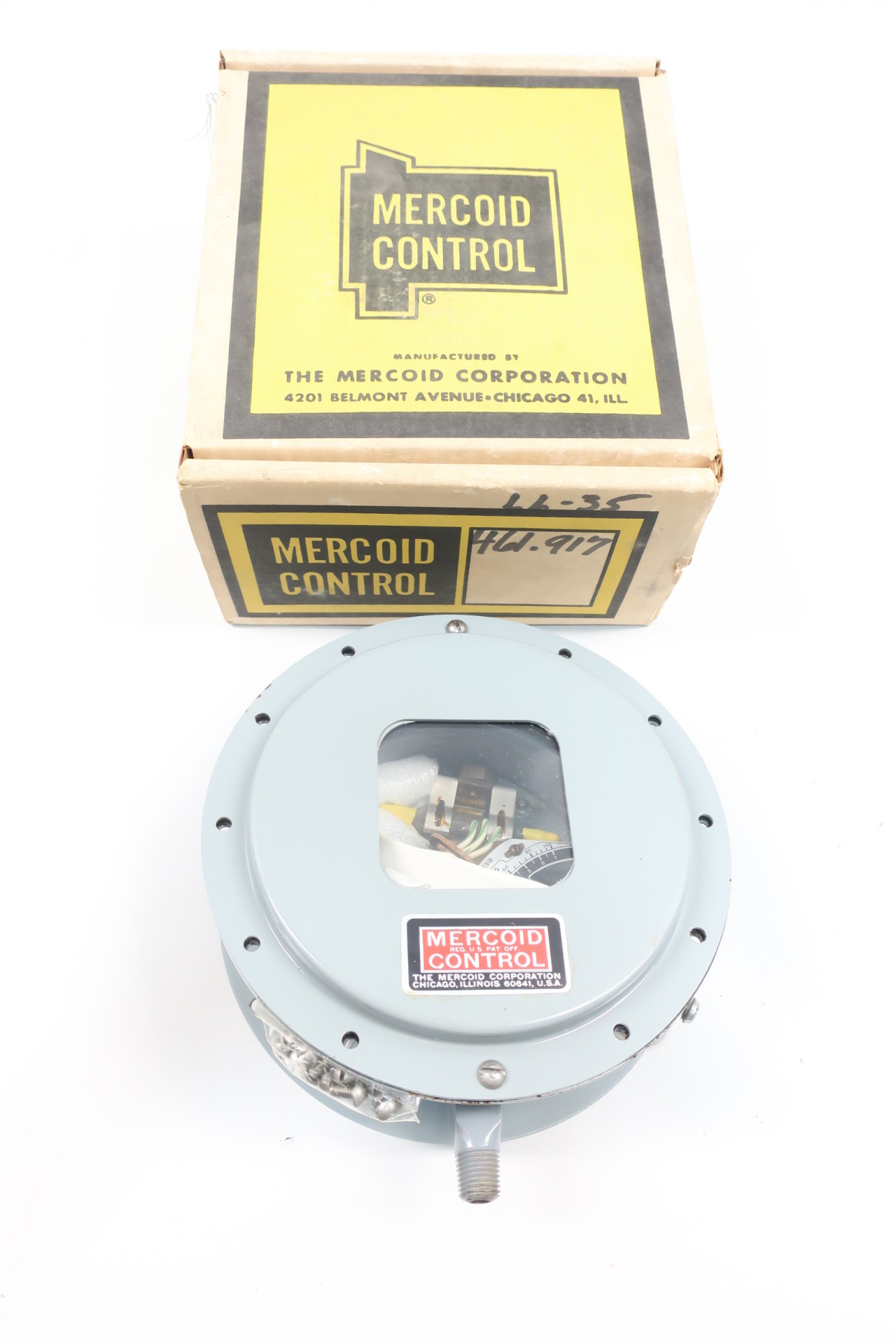 Mercoid DAW 33-153-6 Pressure Switch 5-100psi 120/240v-ac