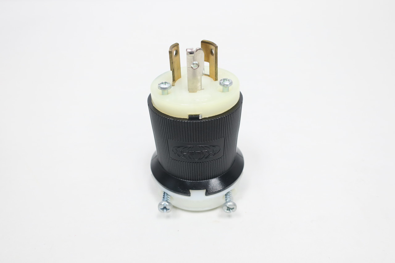 Hubbell HBL2721 30A 3Ph 250V AC Twist-Lock INSULGRIP Black Nylon Plug