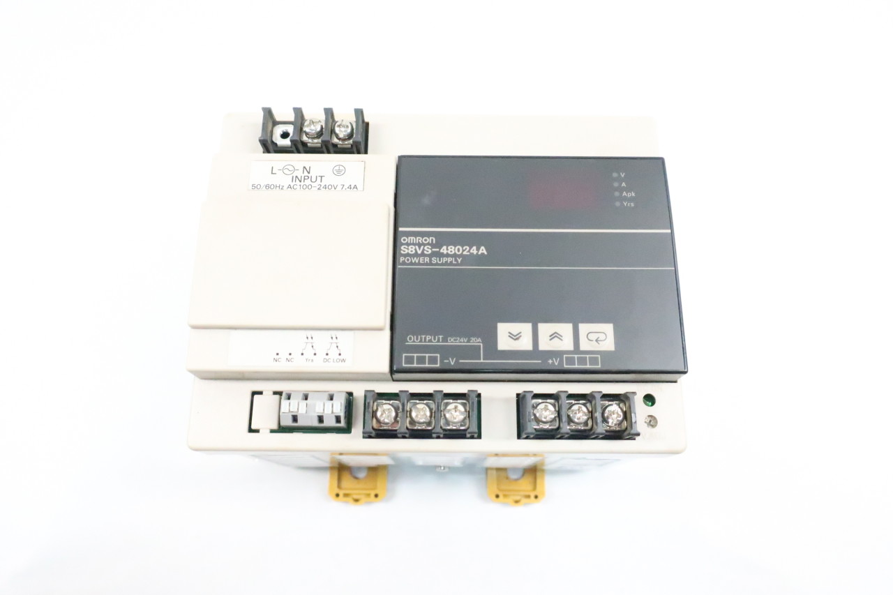 Output 24V 24A OMRON S8VS-48024A Power Supply Input 100~240 VAC 480W 