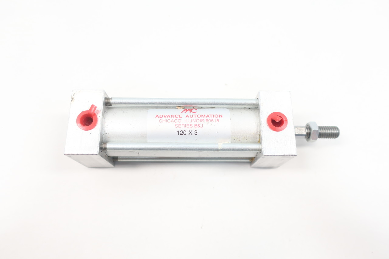 AAC Advance Automation 120x3 Pneumatic Cylinder Series B&J 3" Stroke 3/8" bore 