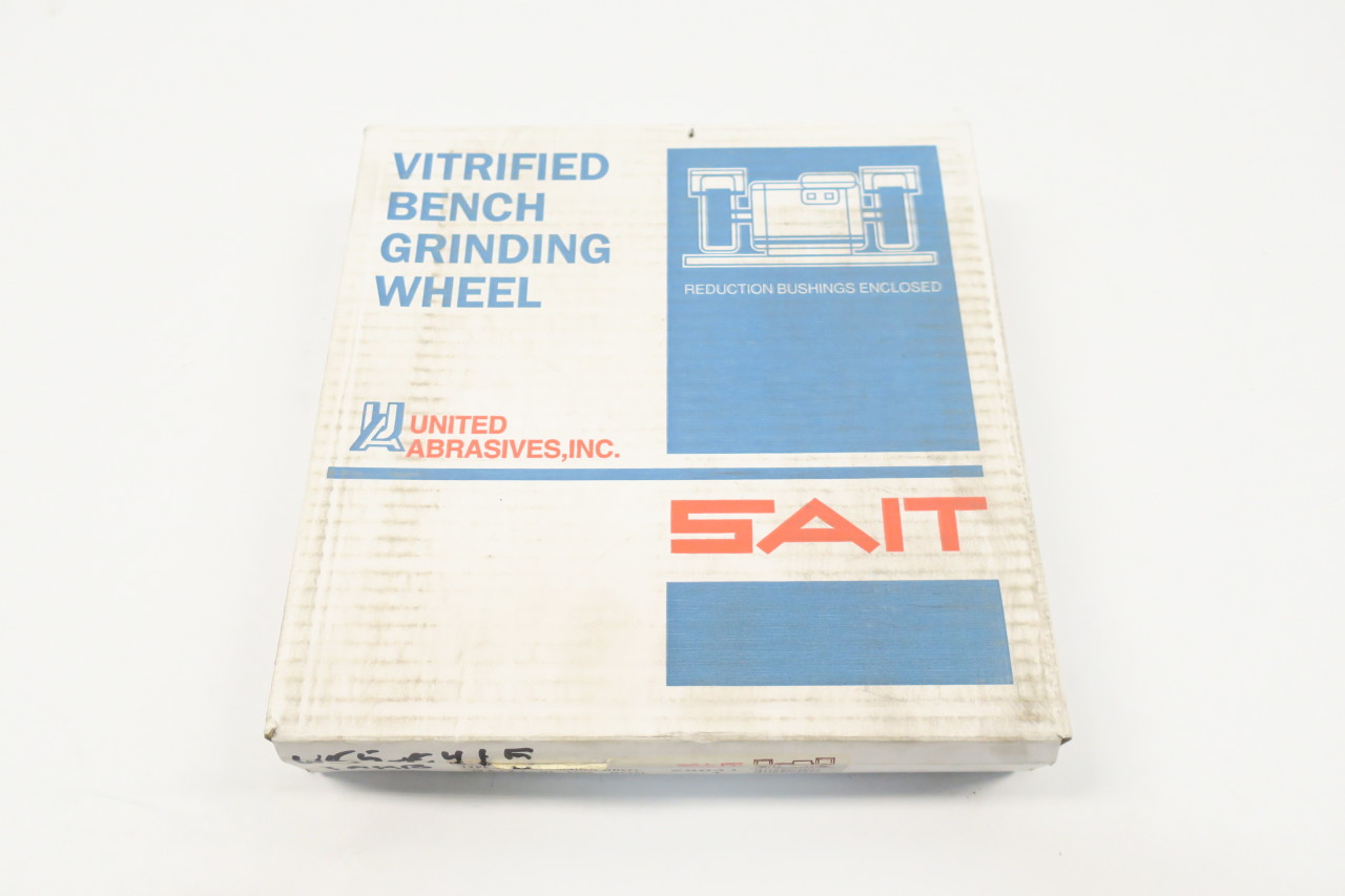 1-Pack United Abrasives-SAIT 28041 10 by 1 by 1-1/4 A60X Bench Grinding Wheel Vitrified 