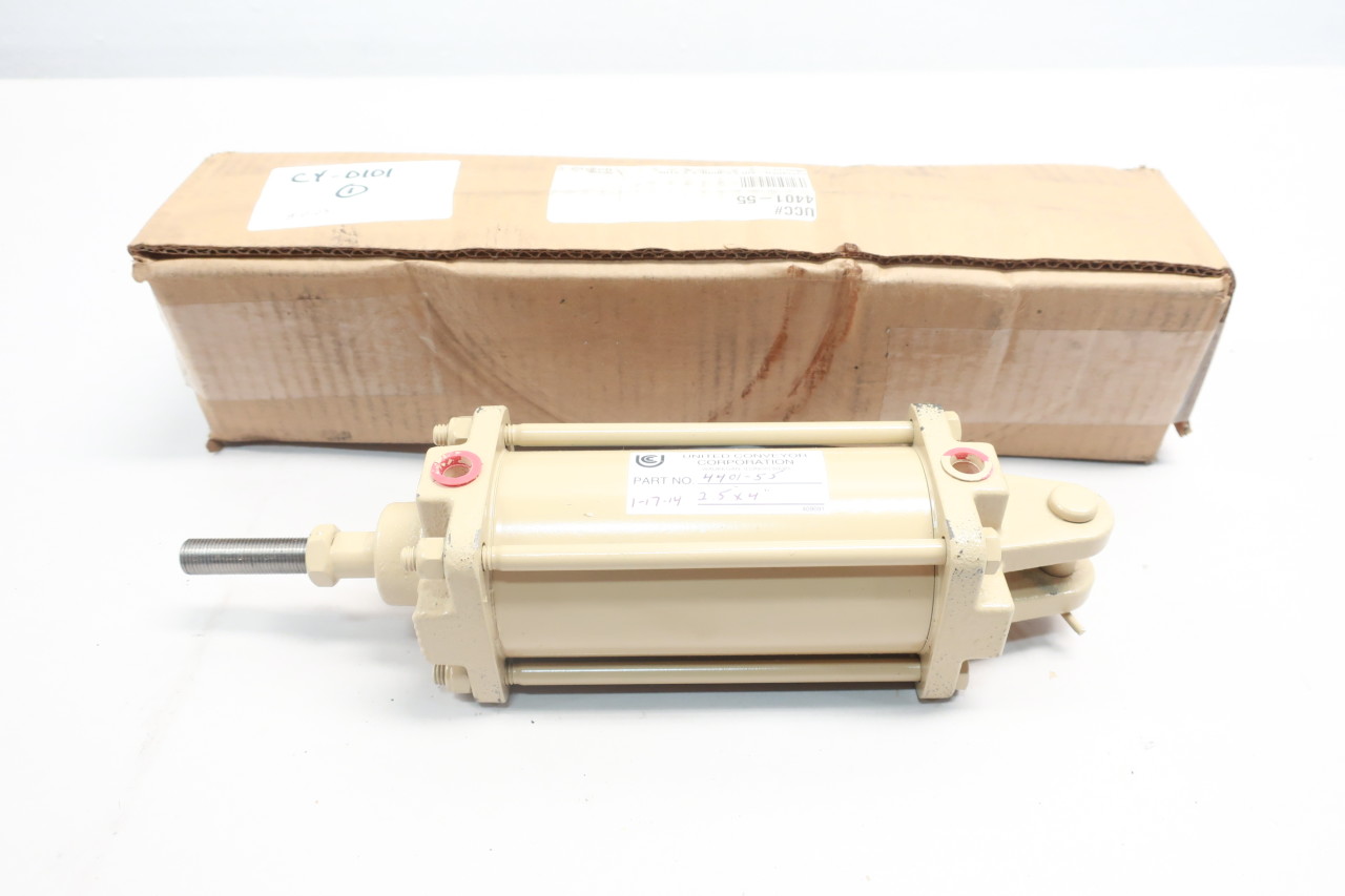 NEW IN BOX UNITED CONVEYOR 2-1/2" X 7-1/2" PNEUMATIC CYLINDER 4401-57 