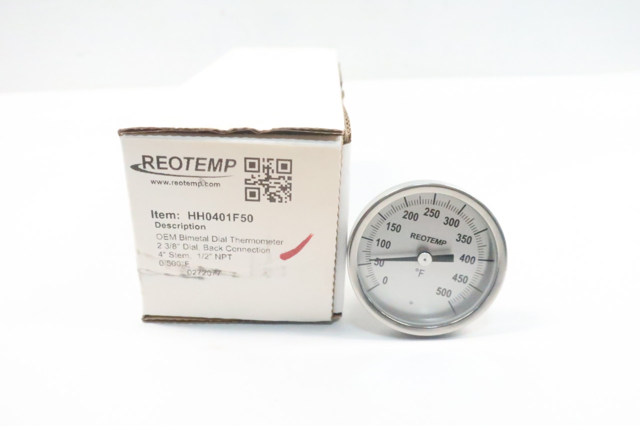 Marsh L11105 2in 1/4in Npt 2-1/2in Length 0-250f  Bimetal Thermometer 