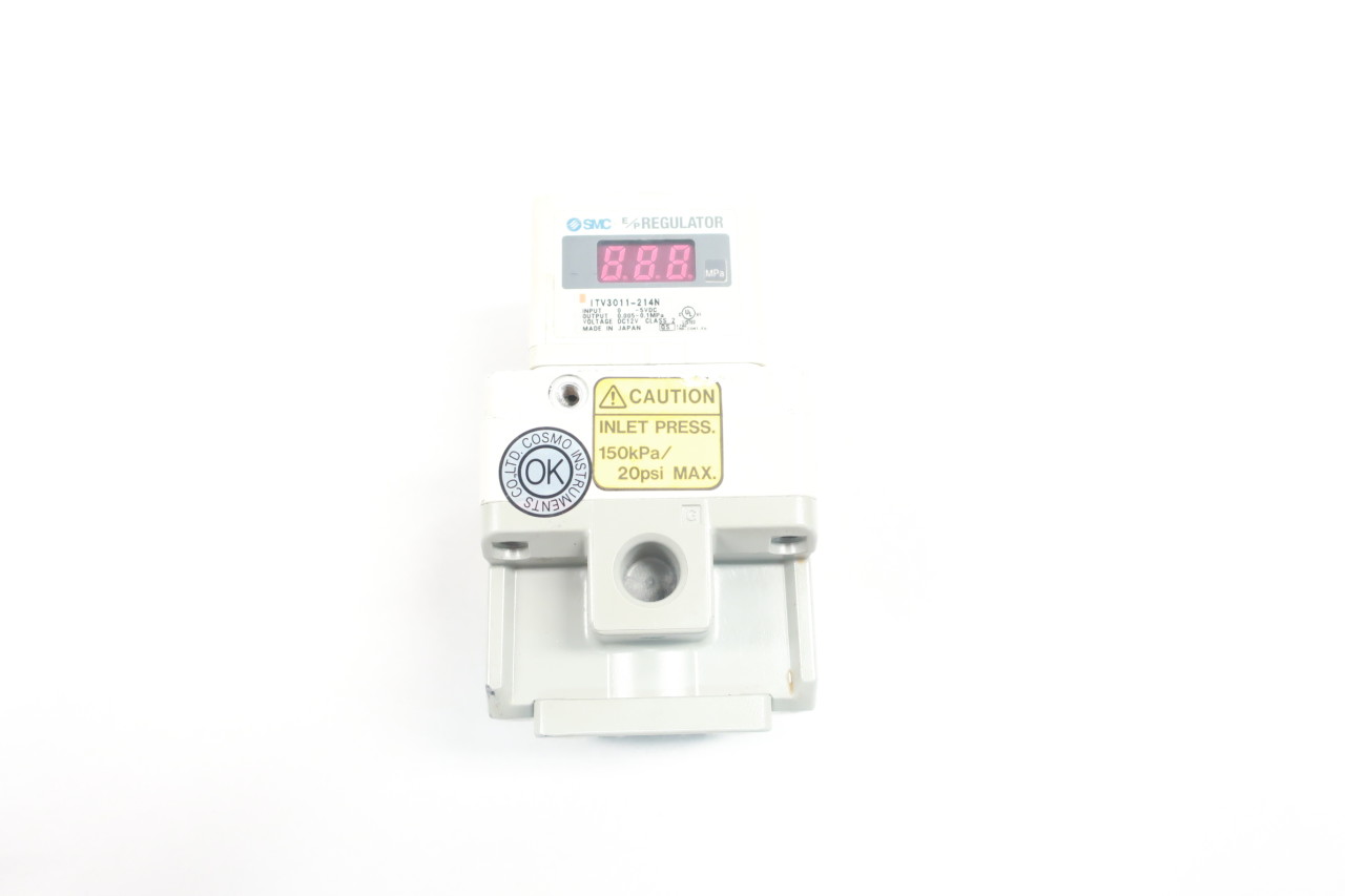 SMC ITV3011-214N Electro Pneumatic Regulator 1/2IN NPT 0.005-1MPA SMC ITV3011-214N Electro Pneumatic Regulator 1/2IN NPT 0.005-1MPA