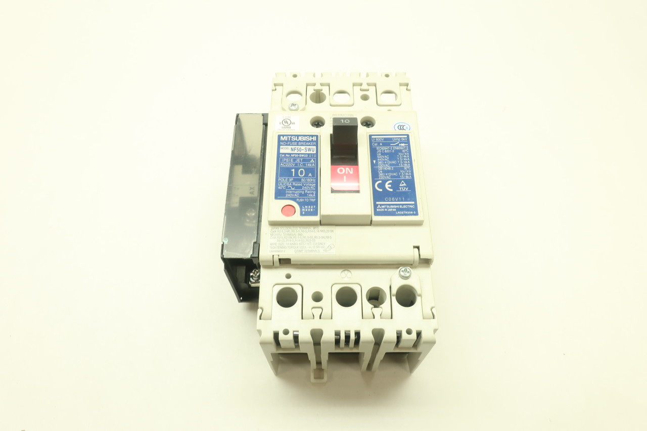 Mitsubishi Circuit Breaker Nf50-swu 50a 3 Pole for sale online 