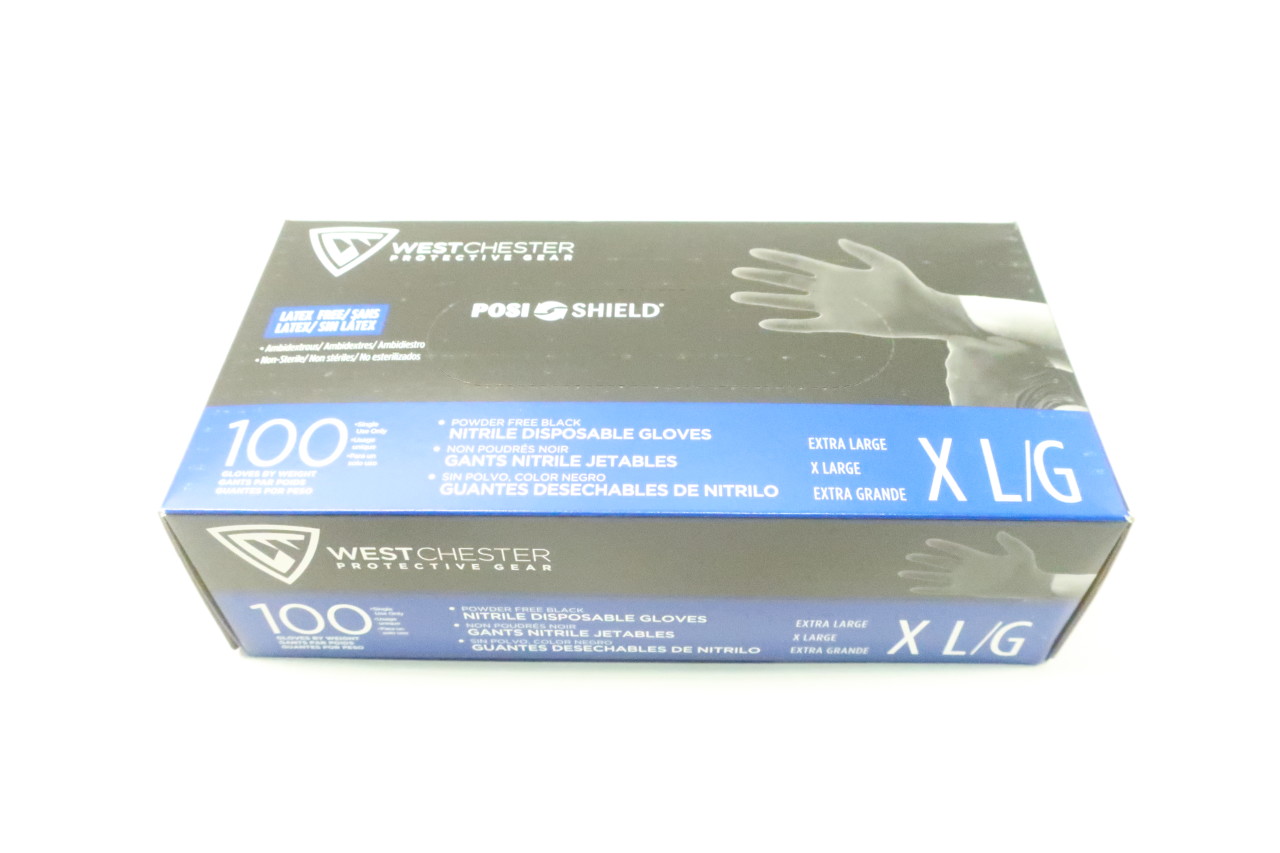 pegar Tranquilidad de espíritu Adelante Box Of 100 West Chester 2920/XL Posi Shield Nitrile Disposable Glove X-large