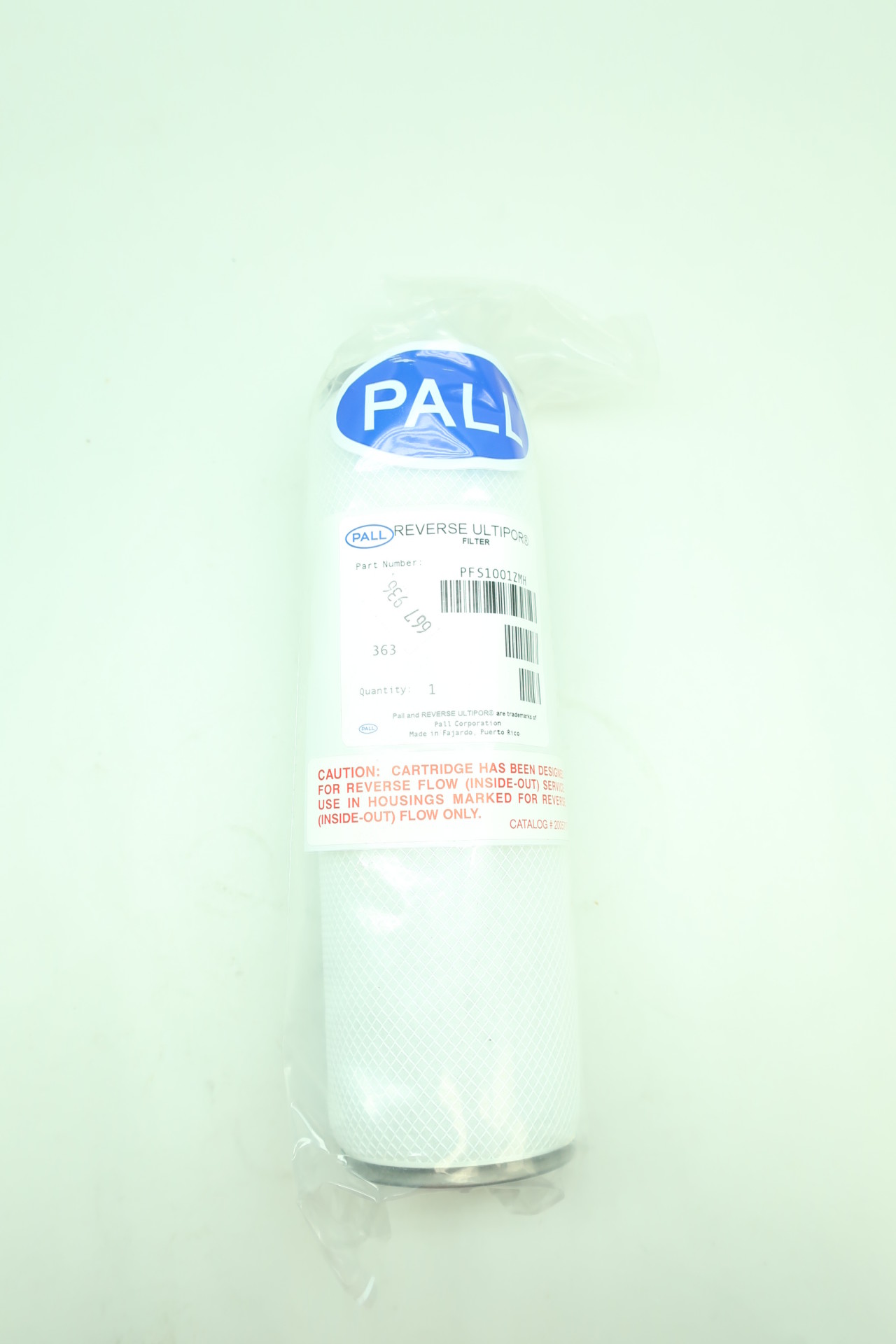Pall PFS1001ZMH Reverse Ultipor Coalescing Filter Element 