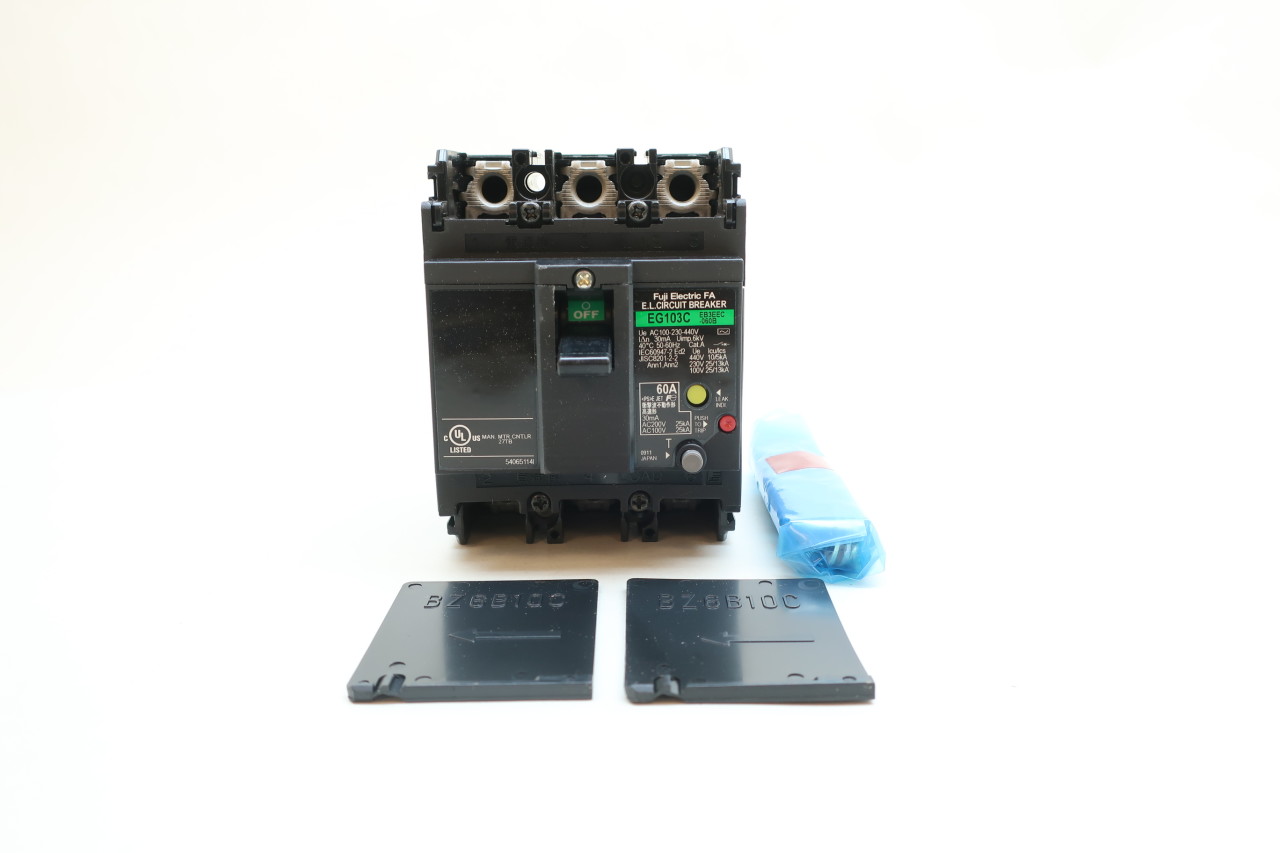 USED Fuji Electric EG32AC EB2AEAC-030B 30A AC 100-230V E.L Circuit Breaker 