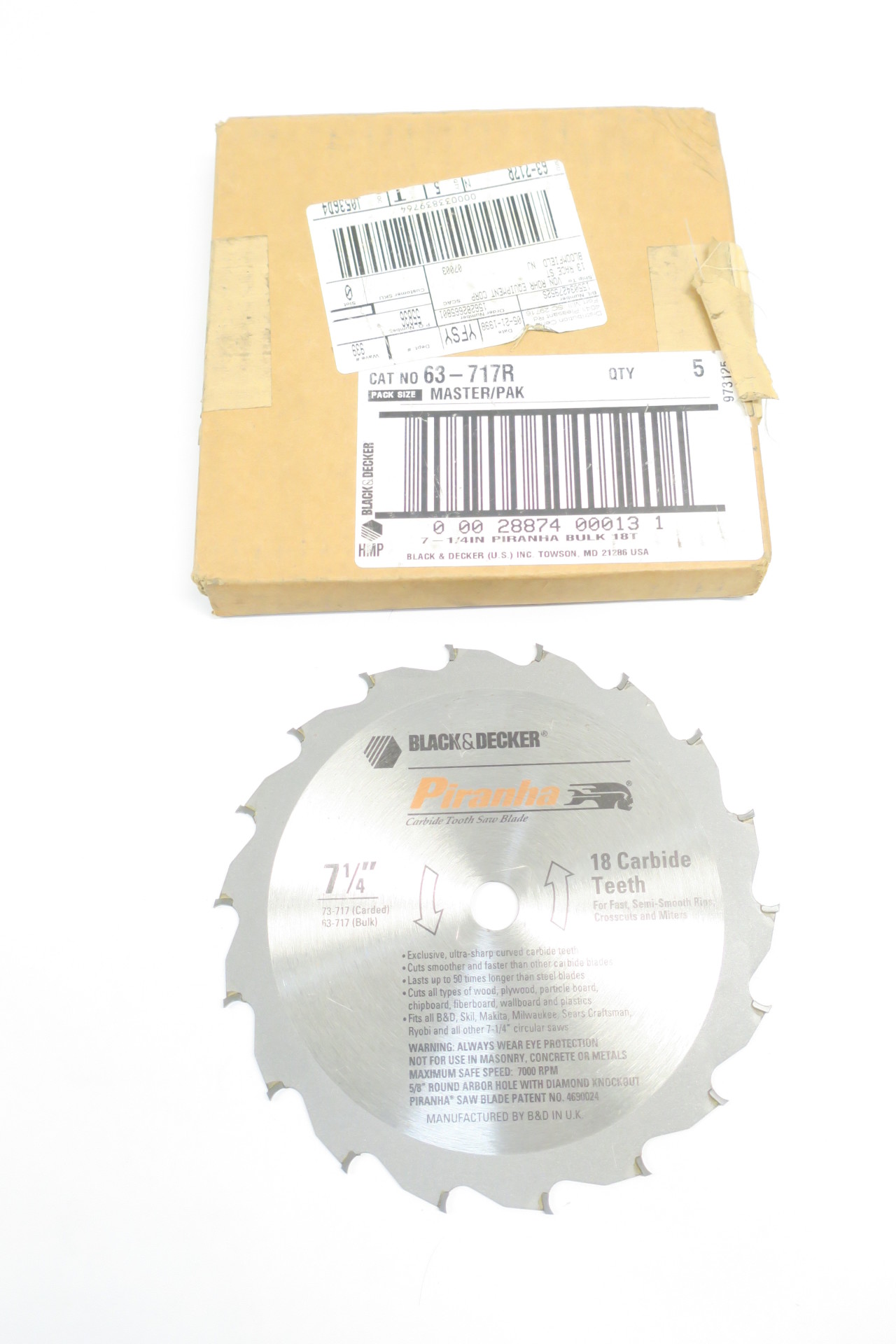 Black & Decker BD-KG2001D 220volts Metal Cutting Disc - World Import