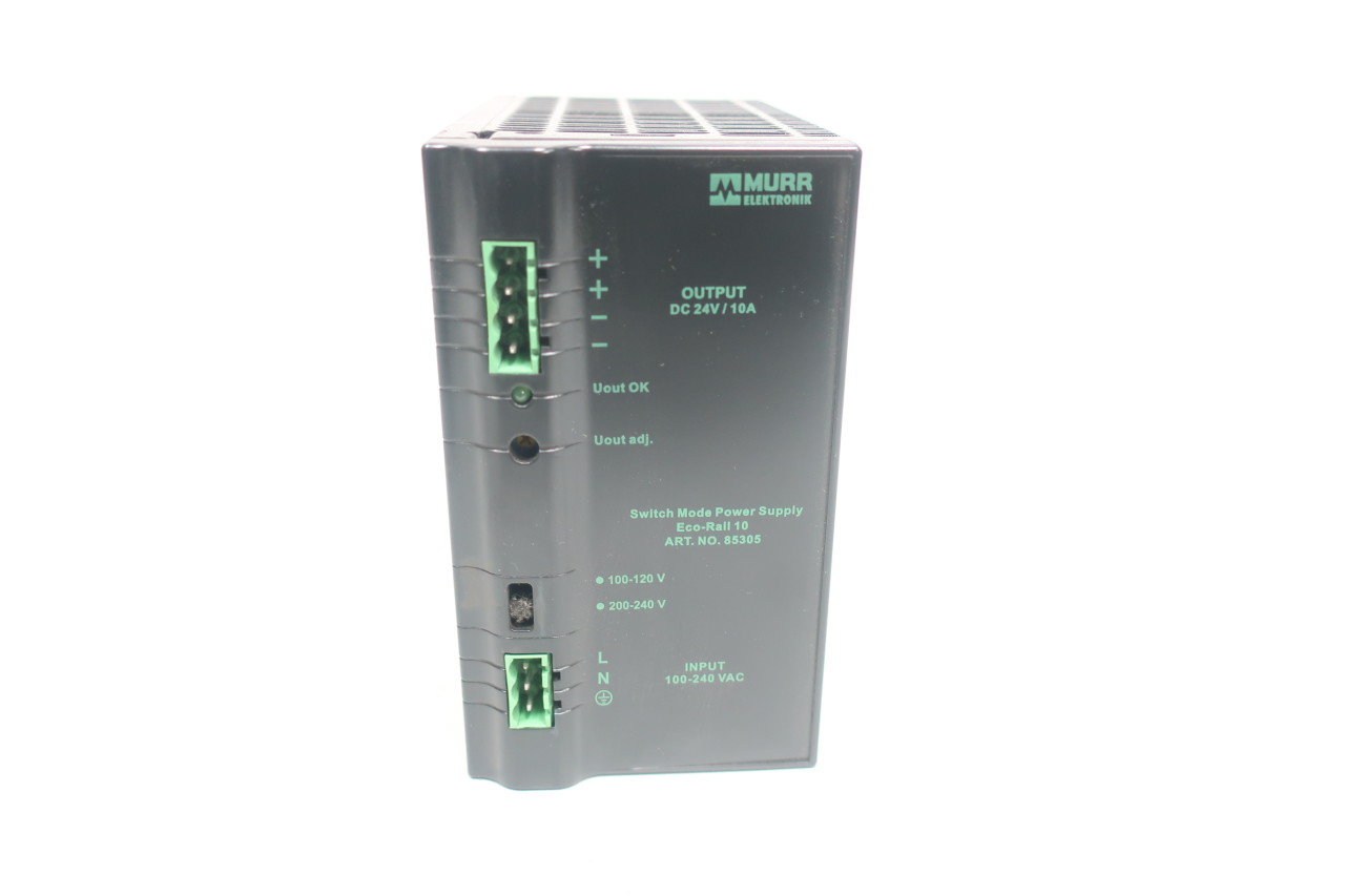 24Vdc/10A Power Supply Murr Elektronik 85305 Industrial Switch Mode Pwr Supply 