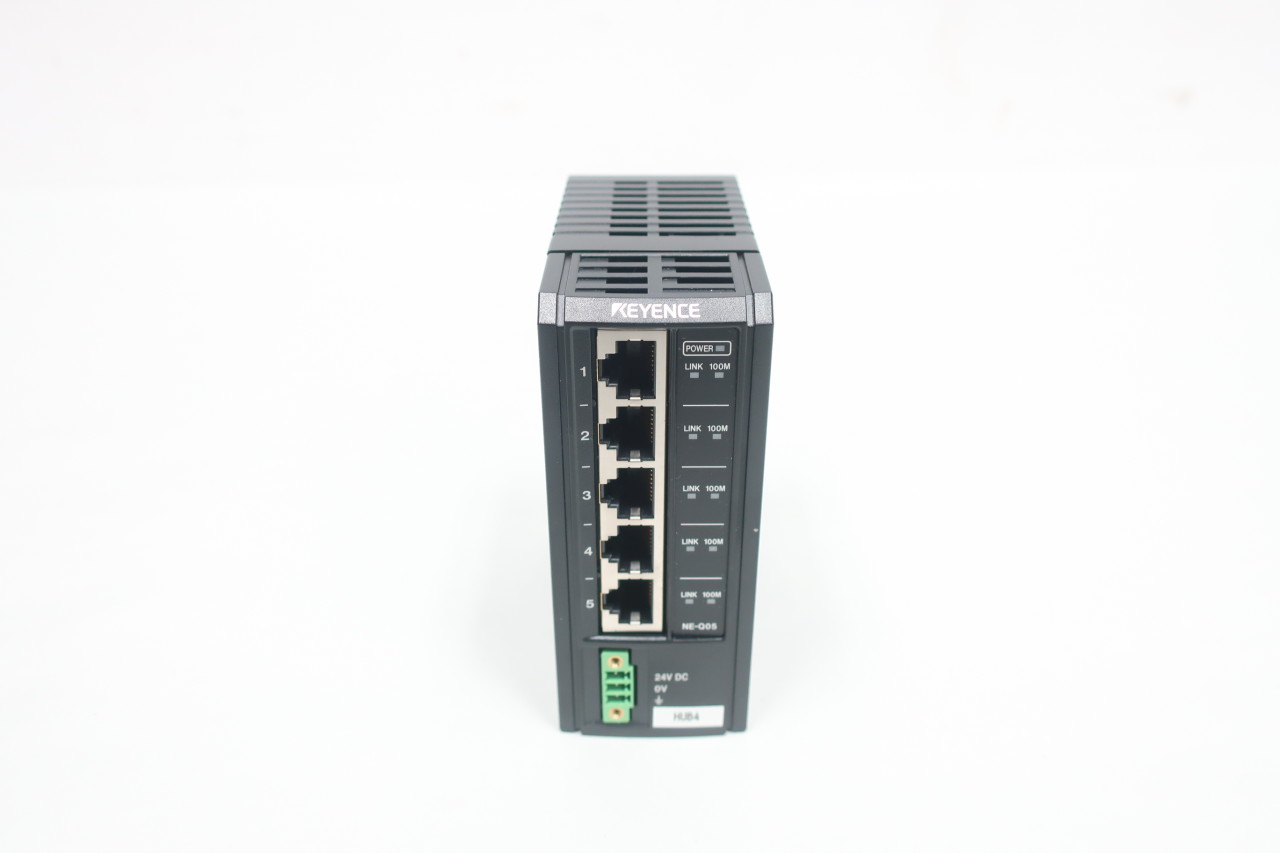 Keyence NE-Q05 Ethernet Switch 24v-dc