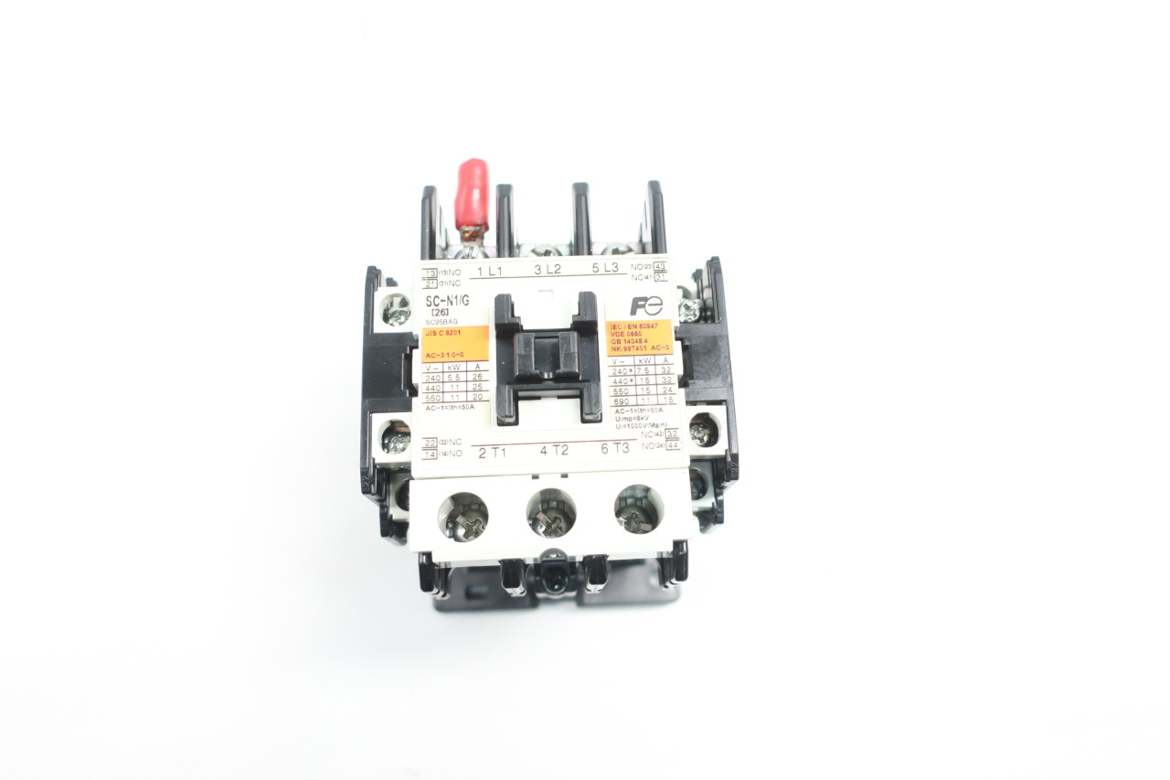 Fuji Sc N1 G 3gc0t Ac Contactor 24v Dc 50a 25hp