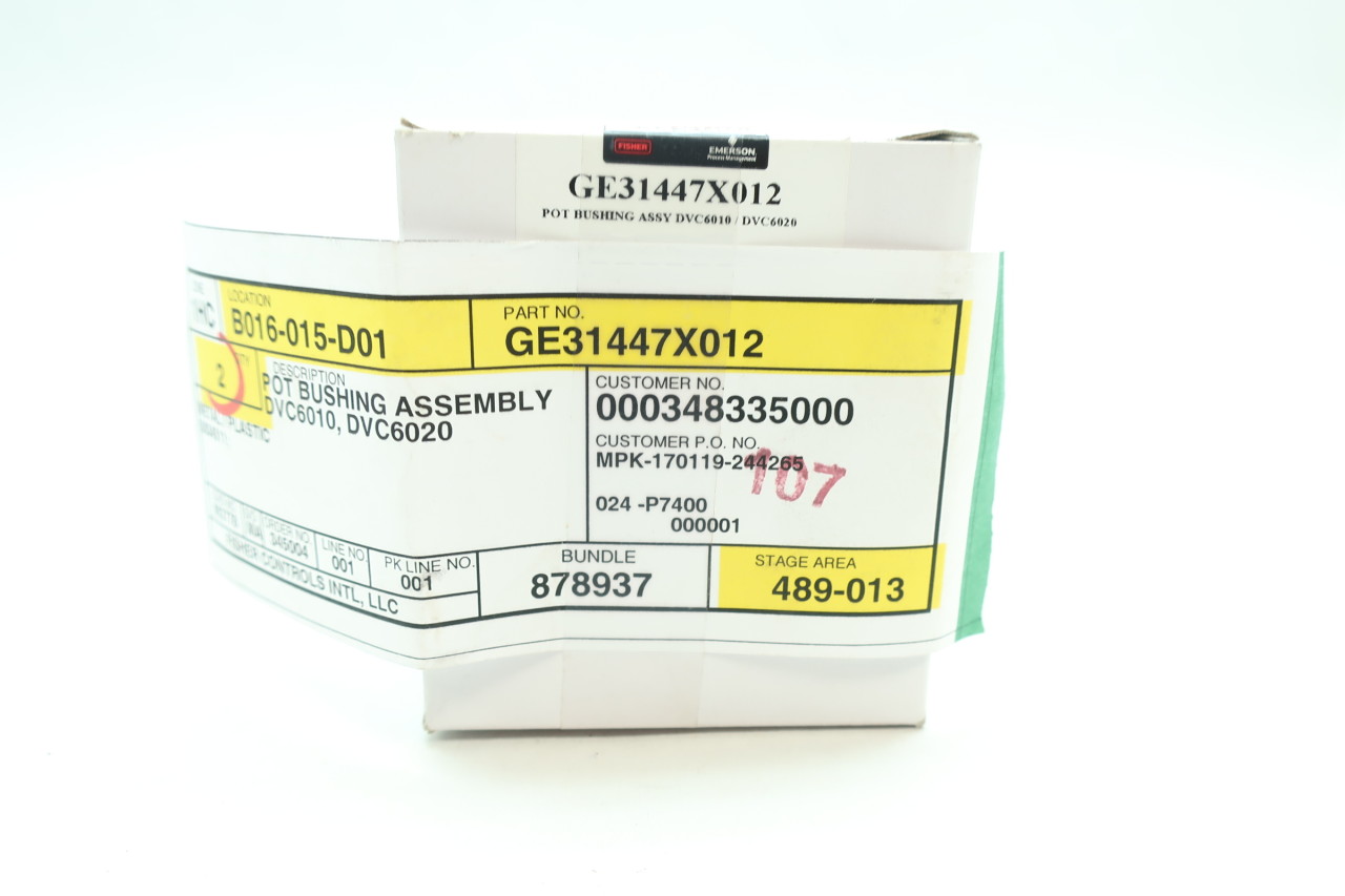 Fisher GE31447X012 Pot Bushing Assembly