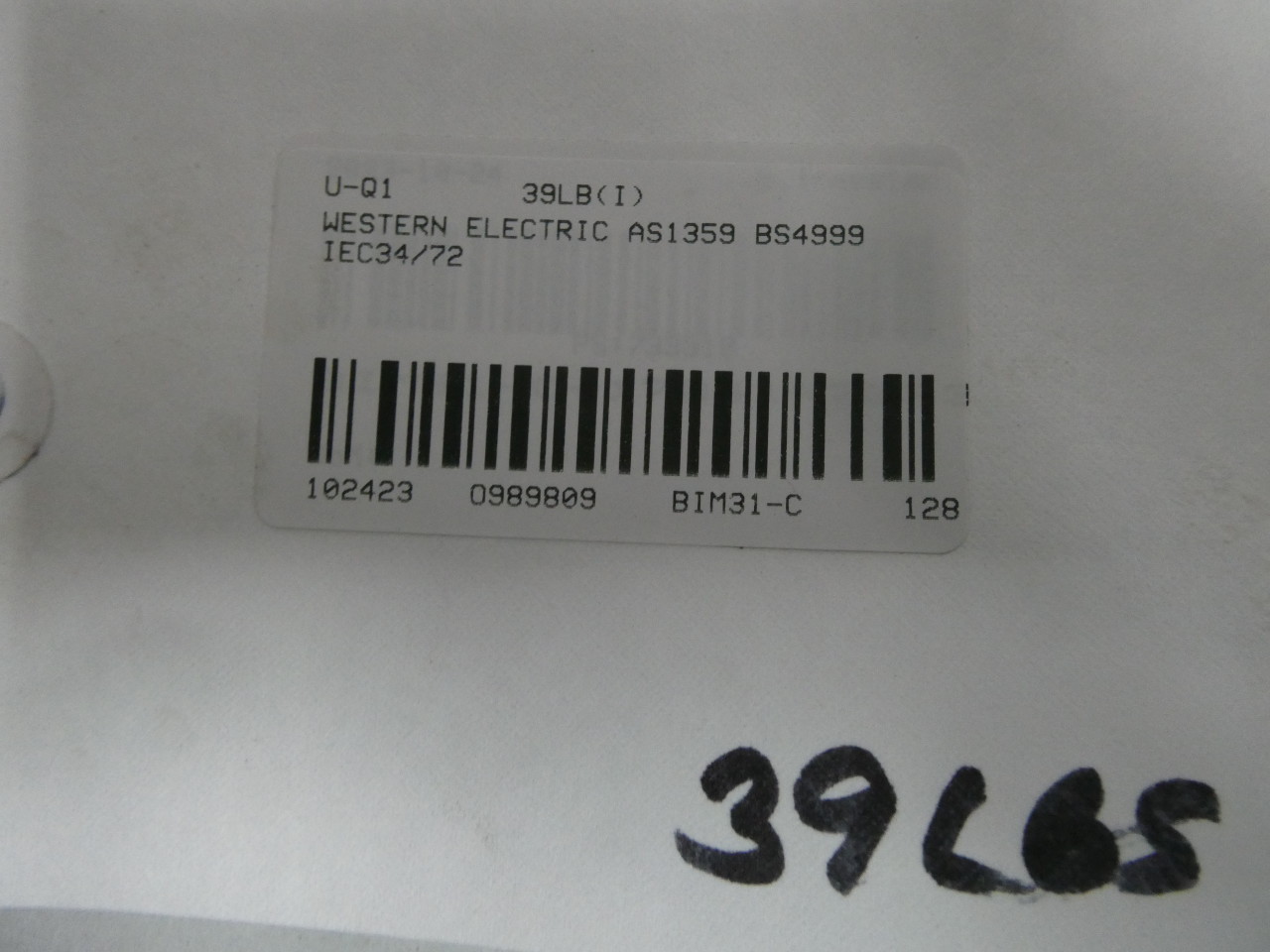 WESTERN ELECTRIC AS1359 BS4999 IEC34/72 3PH 2.6KW 3470RPM WESTERN ELECTRIC AS1359 BS4999 IEC34/72 3PH 2.6KW 3470RPM