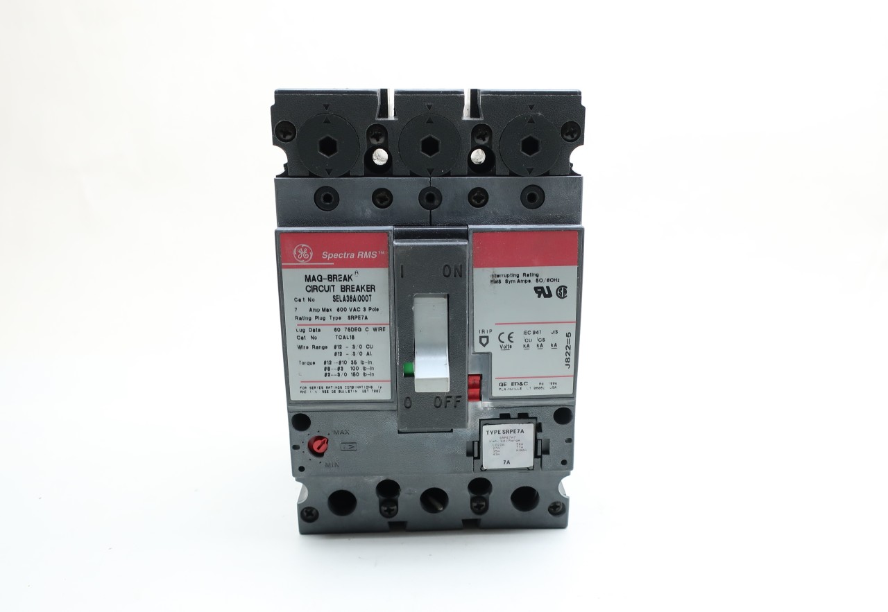 SELA36A/0007 Details about   General Electric Spectra RMS MAG-Break Circuit Breaker 