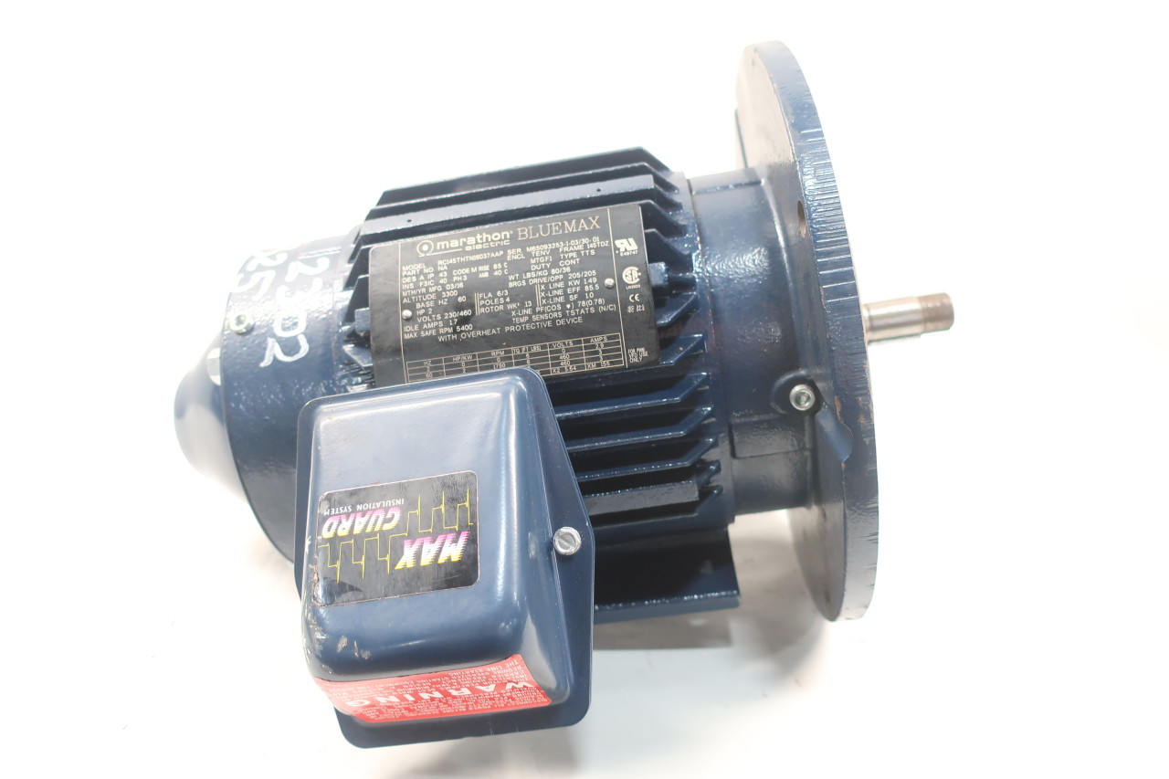 Marathon RC145THTN16037AAP Bluemax Ac Motor 145tdz 3ph 2hp