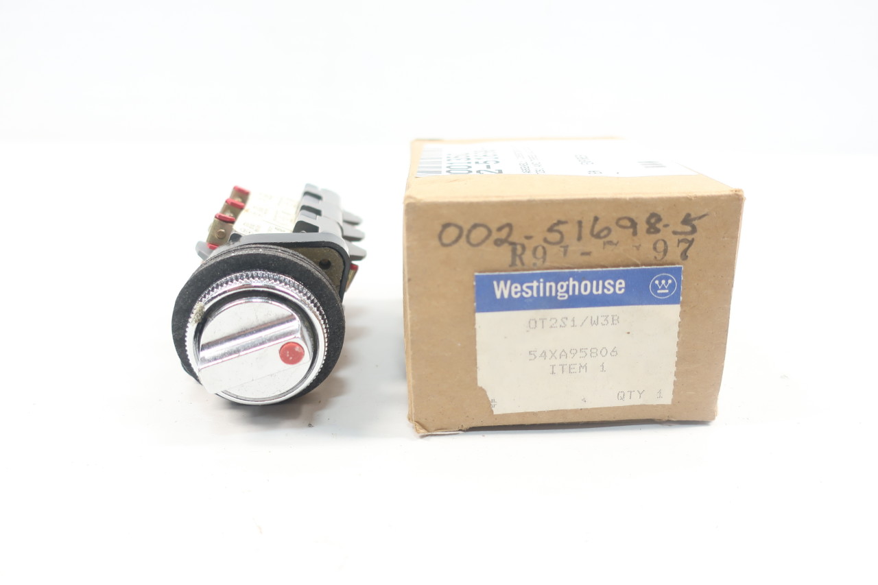 Westinghouse OT2S1/W3B 2 Pos Selector Switch 600v-ac