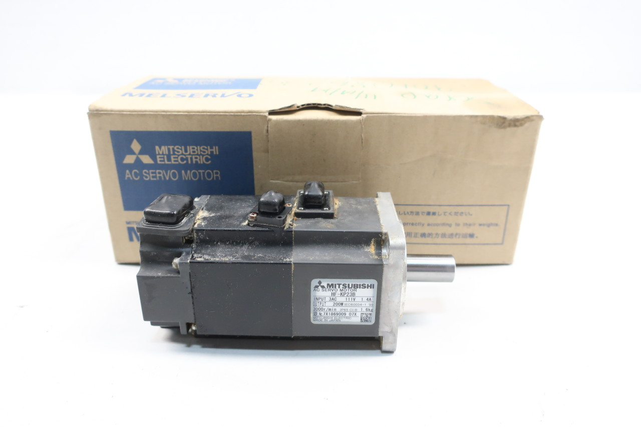 Mitsubishi HF-KP23B Servo Motor 3ph 200w 3000rpm 111v-ac